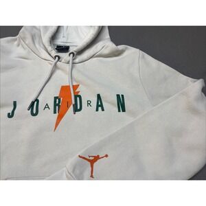 Nike Jordan Gatorade Collaboration Hoodie Mens Size S White Lightning Bolt